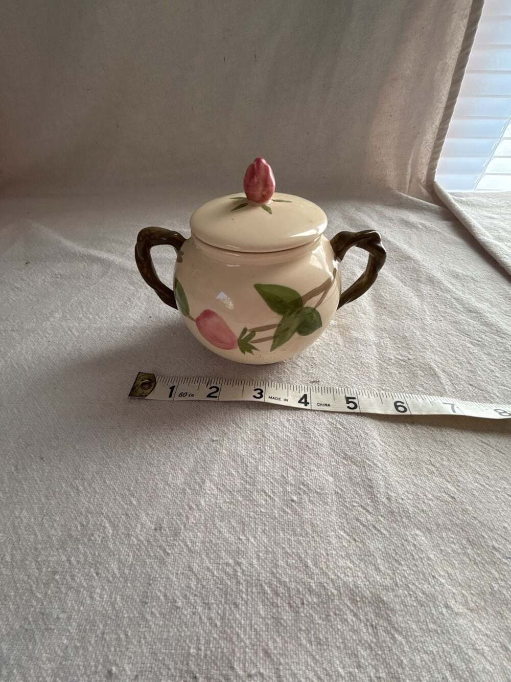 Franciscan Desert Rose Sugar Bowl With Lid